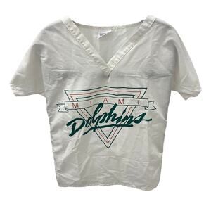 Scrubbs International Women's SM Miami Dolphins Scrubs Top